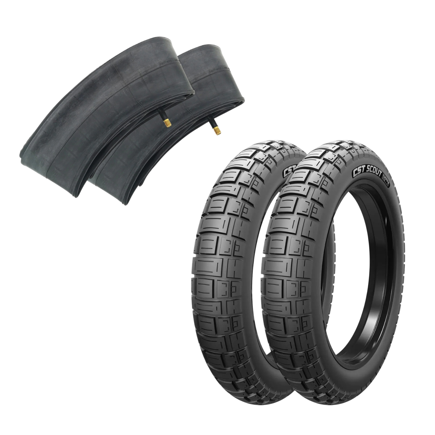 Kit complet 2 Pneus Scout + 2 Chambres à Air