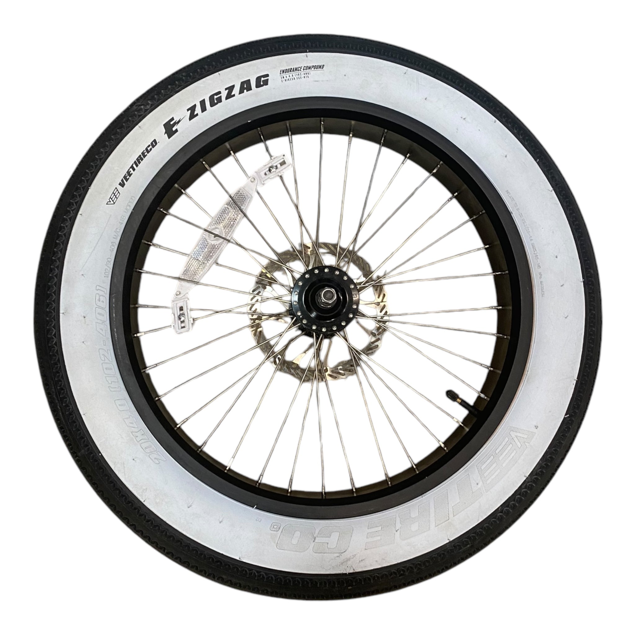 Pneu Vee tire ZIG ZAG flanc blanc 20x4.0 fat bike