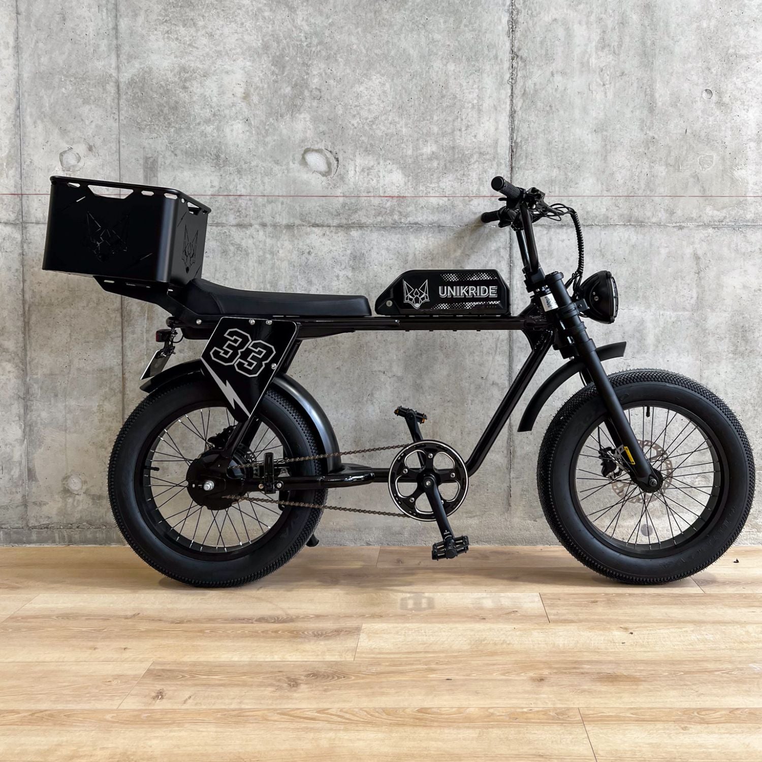 Vélo city XS fatbike électrique 2 places tout équipé.