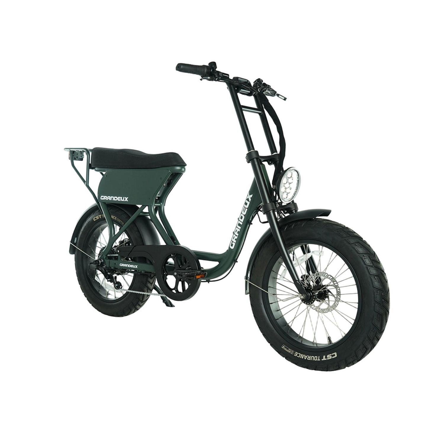 Vélo électrique à gros pneus Grandeux Xcite Pro vert forêt