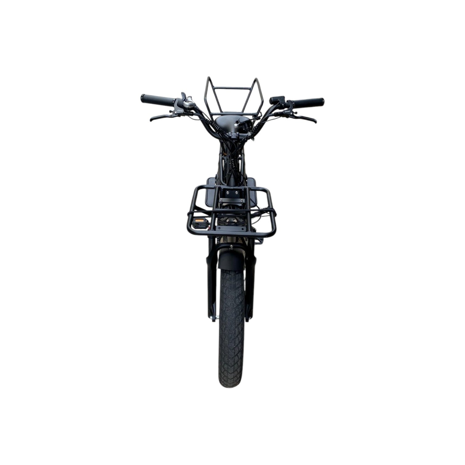 Porte-paquet pour vélo électrique cargo, robuste et pratique pour le transport.