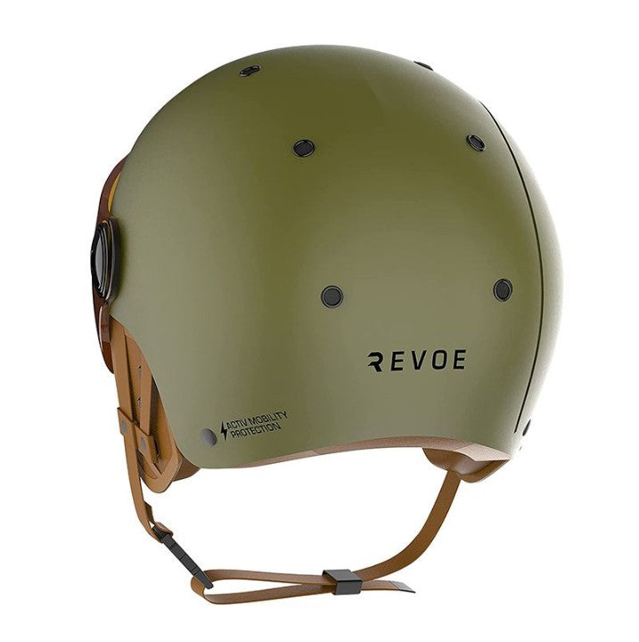 CASQUE VELO ADULTE REVOE PREMIUM URBAIN-CITY KAKI MAT