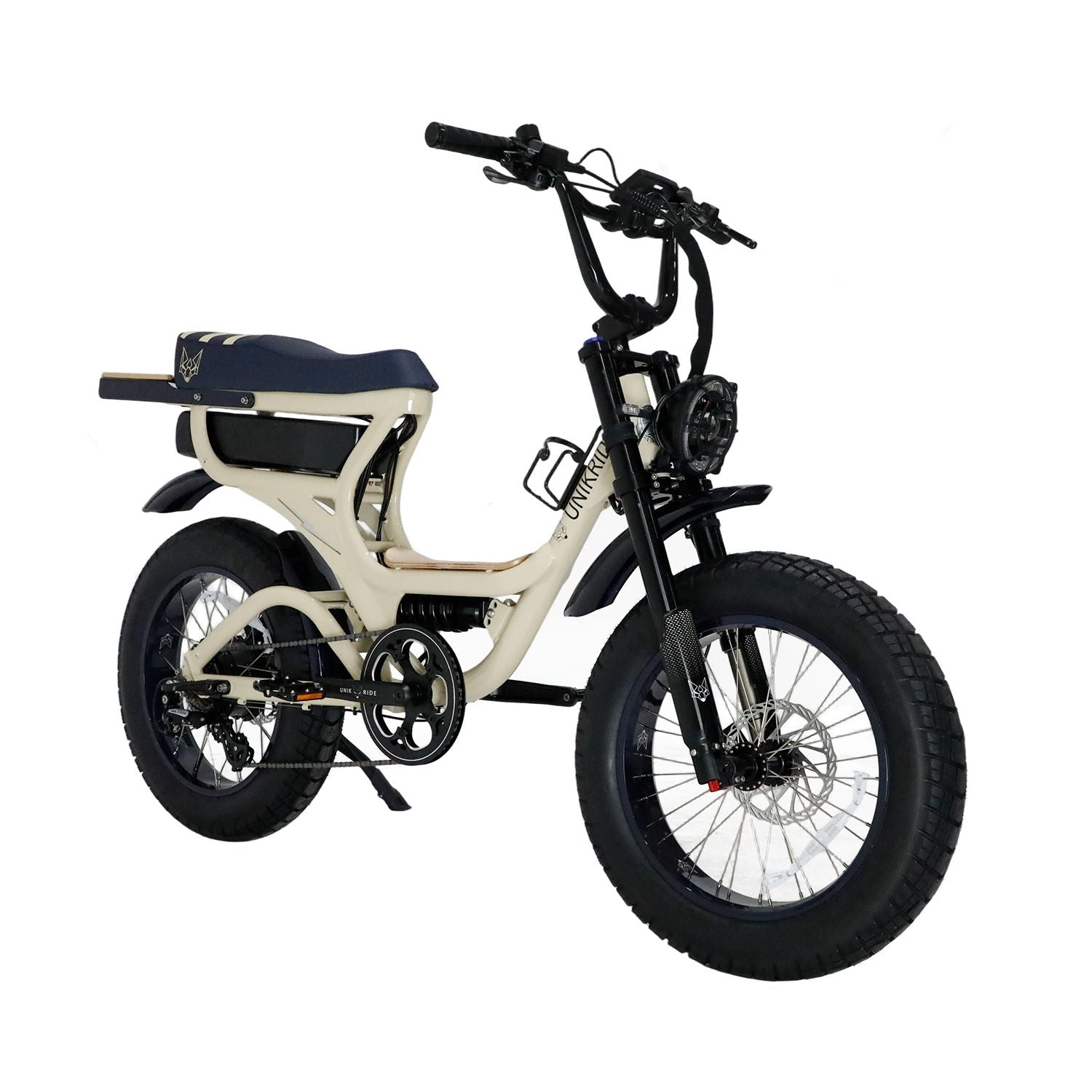 Vélo électrique 2 places Fatstreet Xtrail Limited vue profil avec batterie intégrée