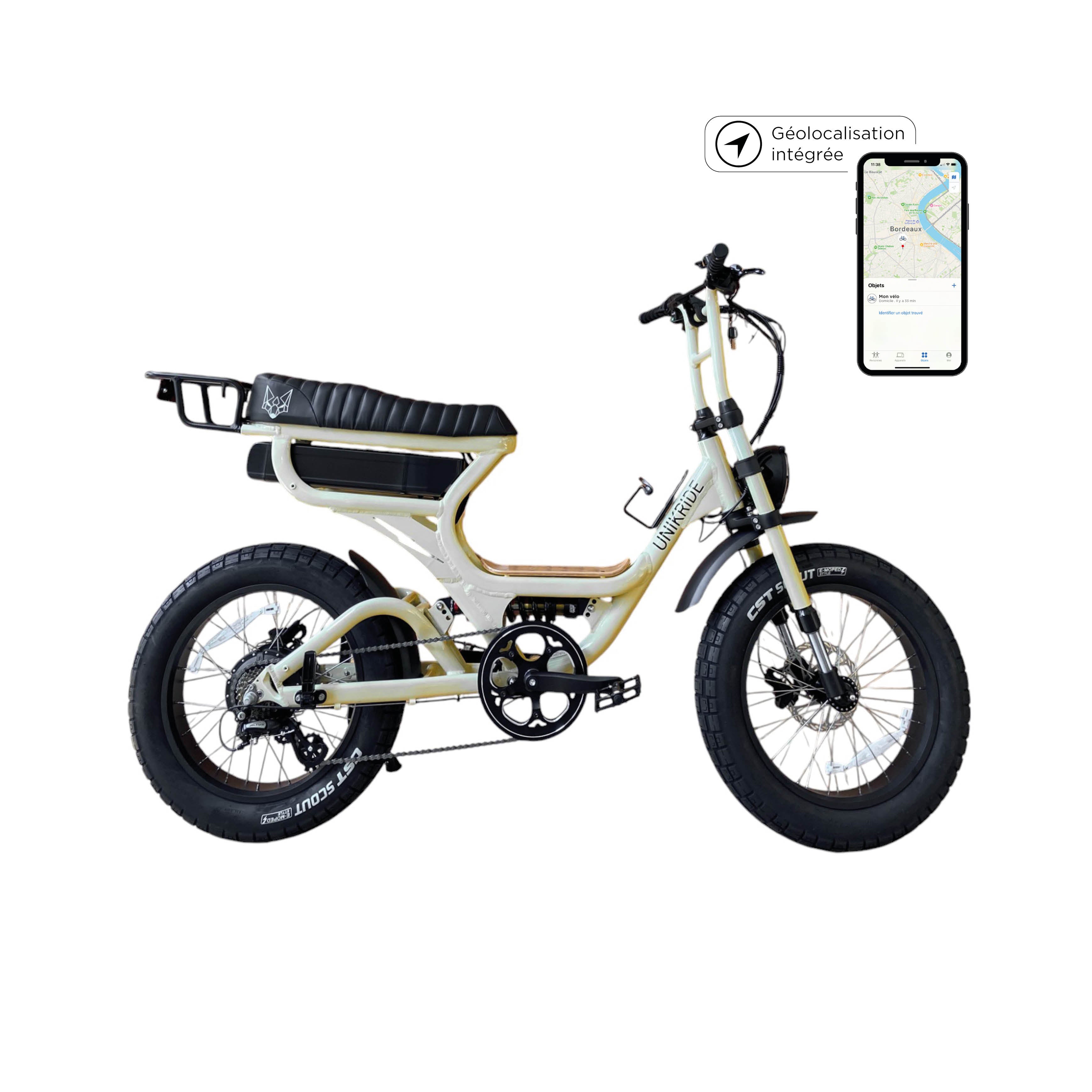 Fat Street X Trail Cargo Cadre Ouvert Vélo Électrique places