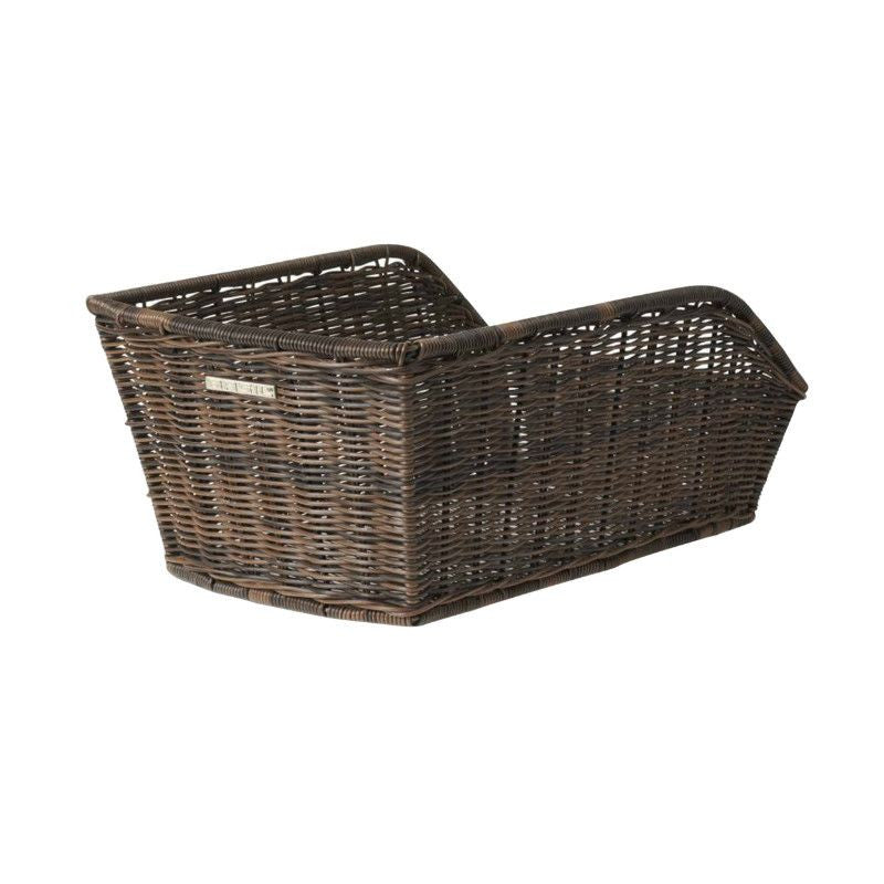 PANIER ARRIERE BASIL CENTO RATTAN OSIER SYNTHETIQUE NOIR (43x32x25cm) (AVEC FIXATION)