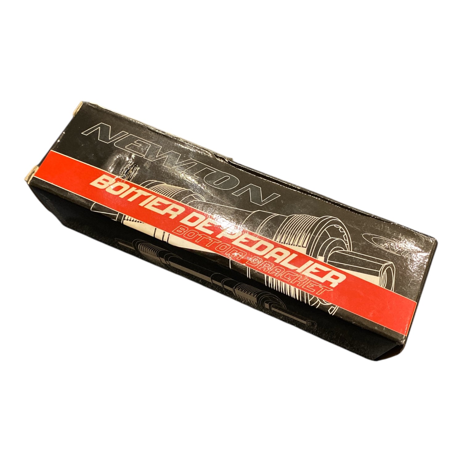 NEWTON VIERKANTE ALU TRAPAS MET LAGERS 122MM ENGELSE DRAAD