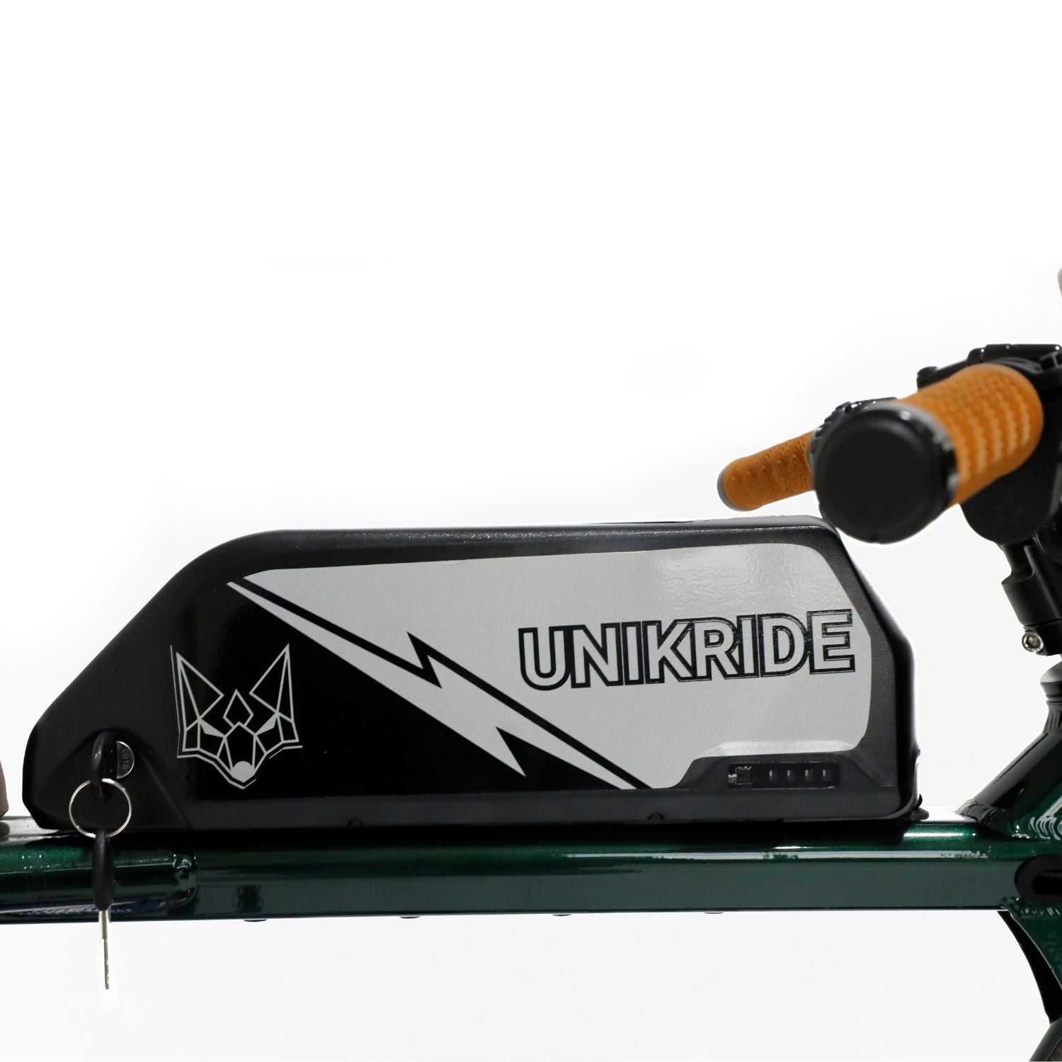 Batterie 48V 20Ah intégrée au cadre du fatbike électrique 2 places Unikride.