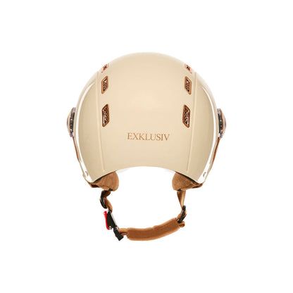 Vue arrière du casque enfant Exklusiv E-Bike Kids crème