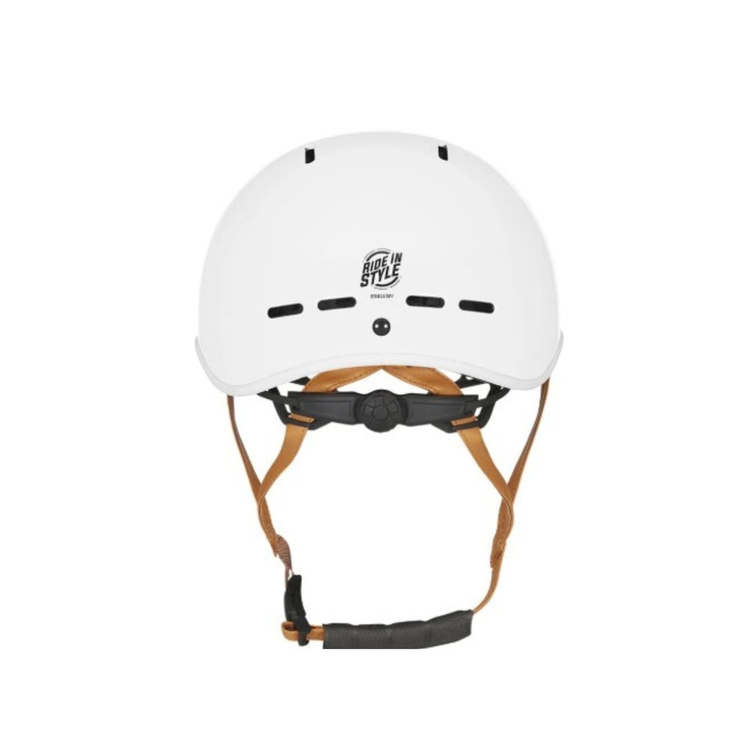 Arrière du casque Exklusiv Pure blanc avec système de réglage