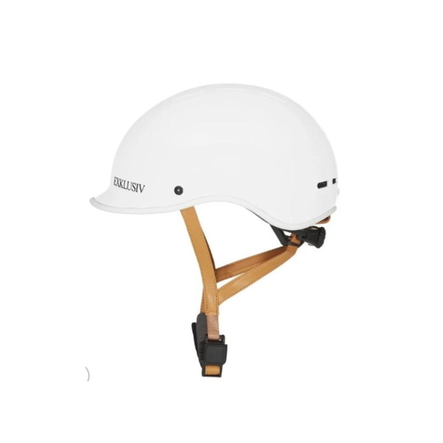 Casque Exklusiv Pure blanc avec contour blanc, vue de profil