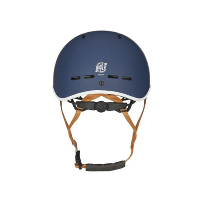 Arrière du casque Exklusiv Pure bleu mat avec système de réglage