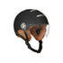 Casque vélo Exklusiv Macadam noir mat avec visière transparente