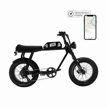 Fatbike biplace de la gamme City XL en noir de la marque Unikride