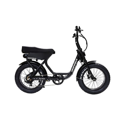 Fatbike biplace Grandeux Xcite noir avec cadre bas