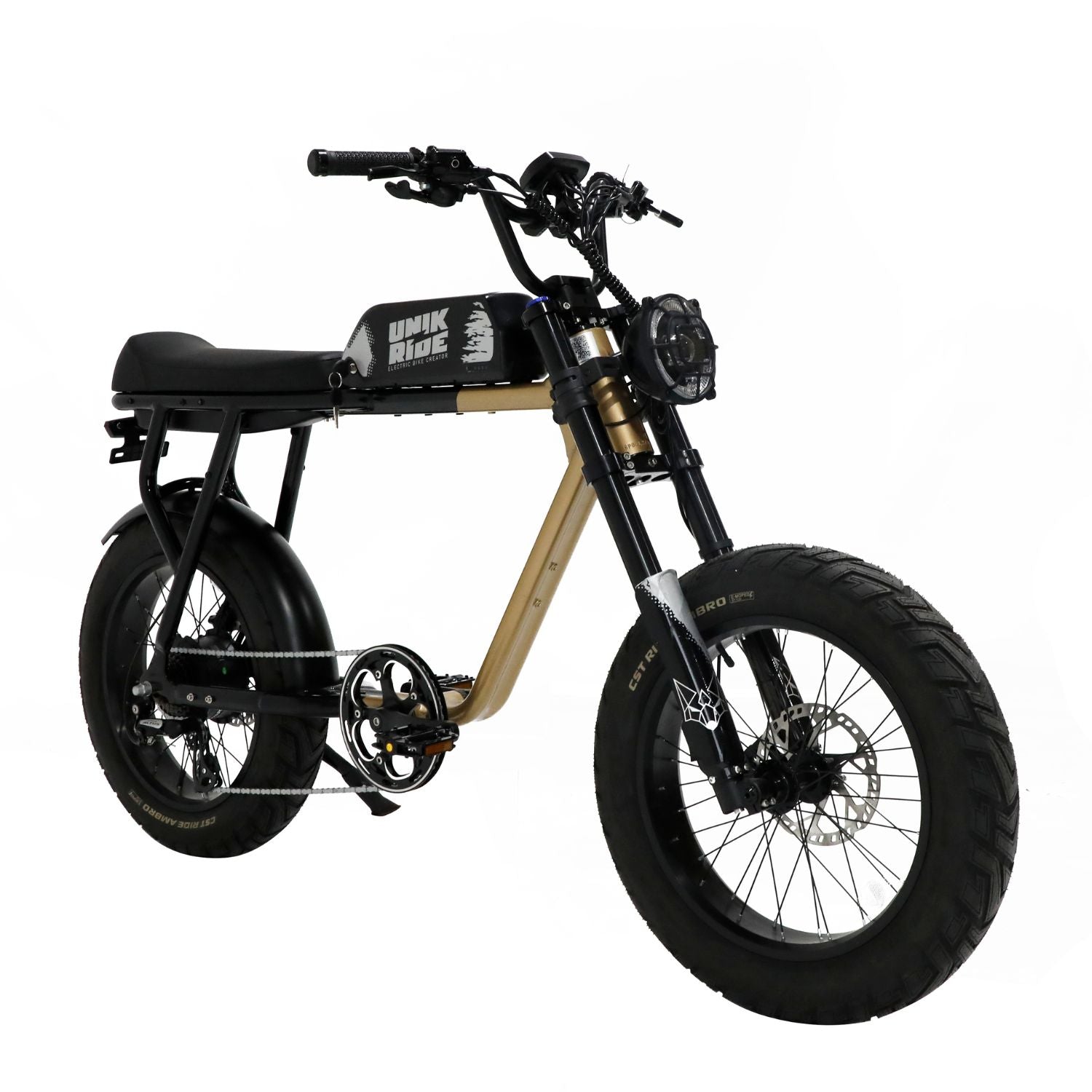 Fatbike electrique biplace CITY XL beige avec batterie 48V 20Ah 960Wh