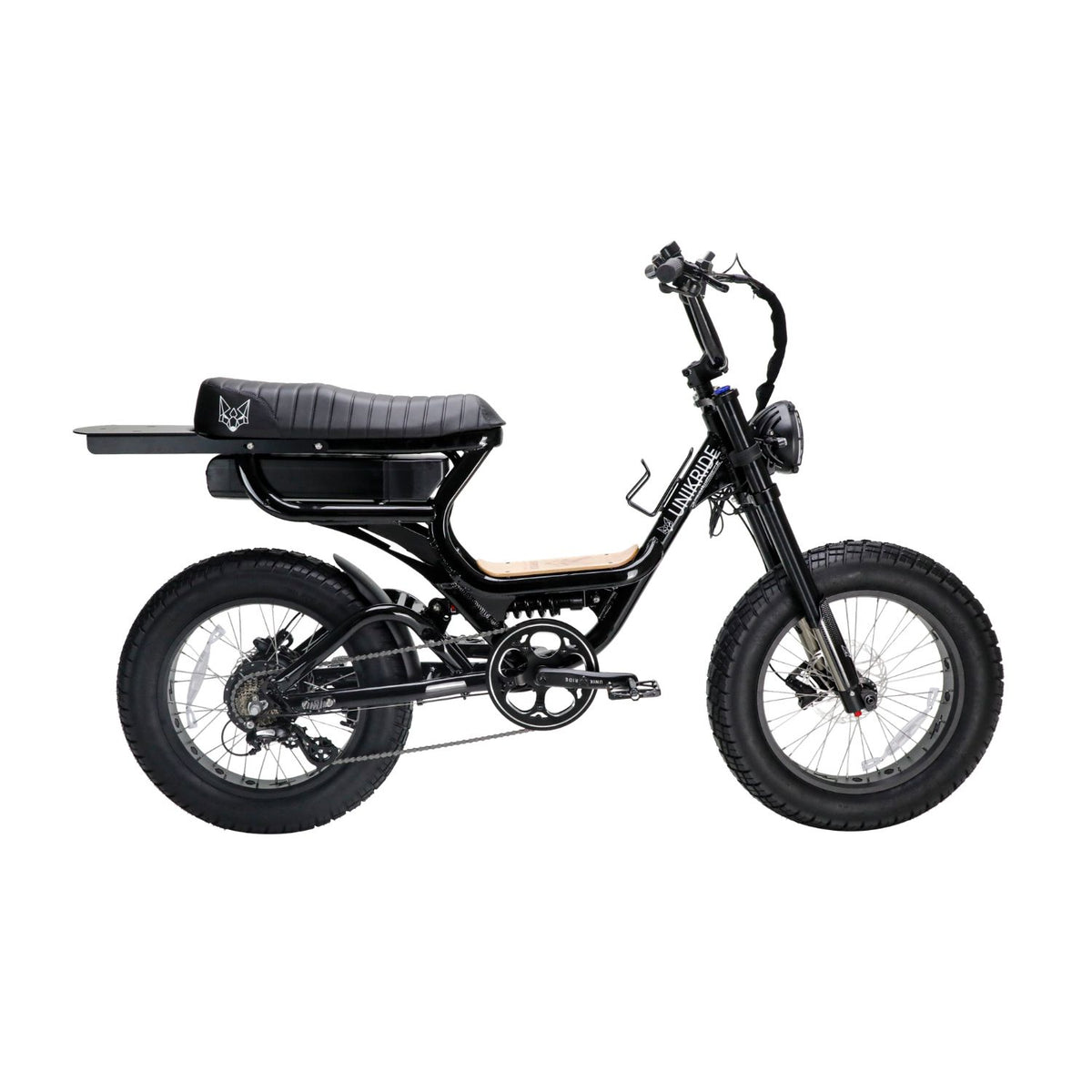 Fatstreet XTrail Sport cadre bas, vélo électrique biplace noir vue de profil