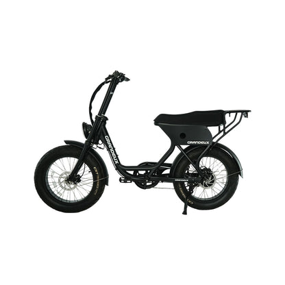 Profil gauche du vélo électrique Grandeux Xcite Pro noir mat
