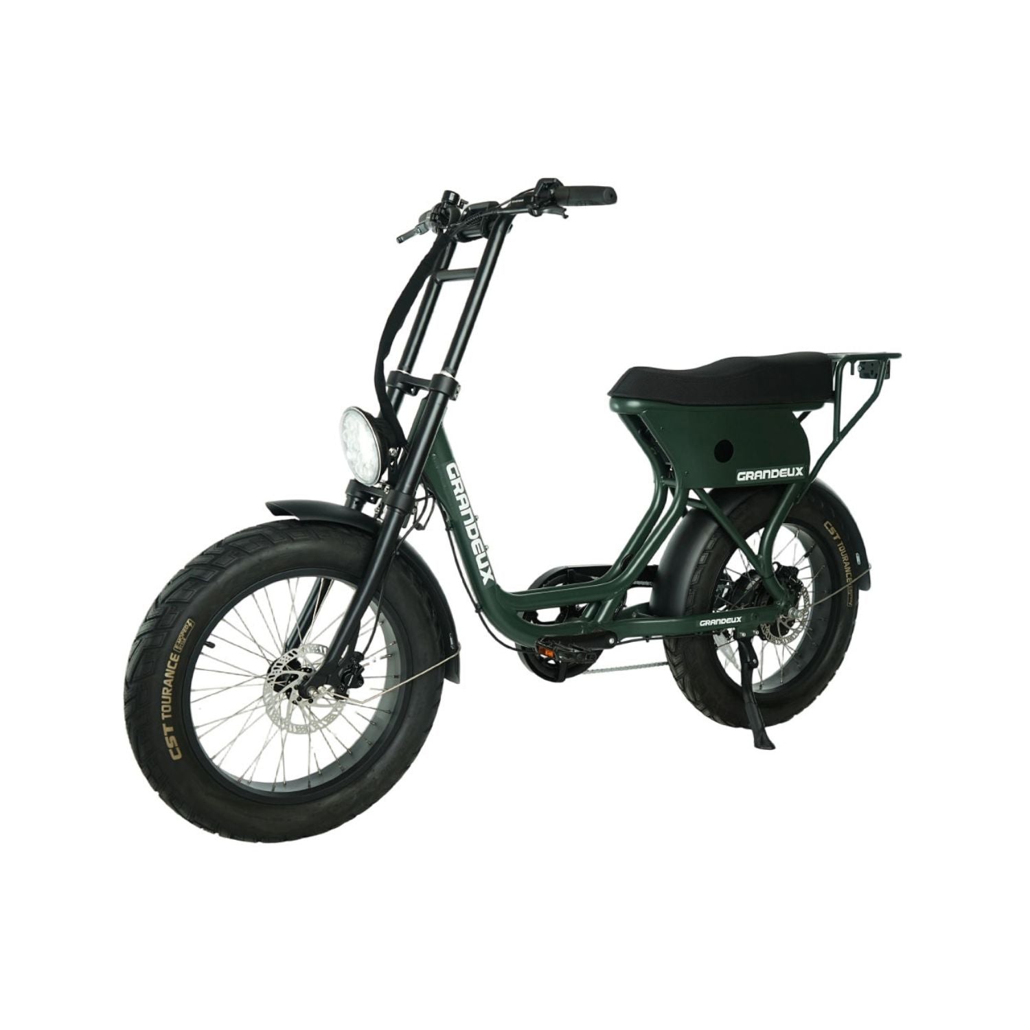 Grandeux Xcite Pro vert forêt avec phare avant et gros pneus