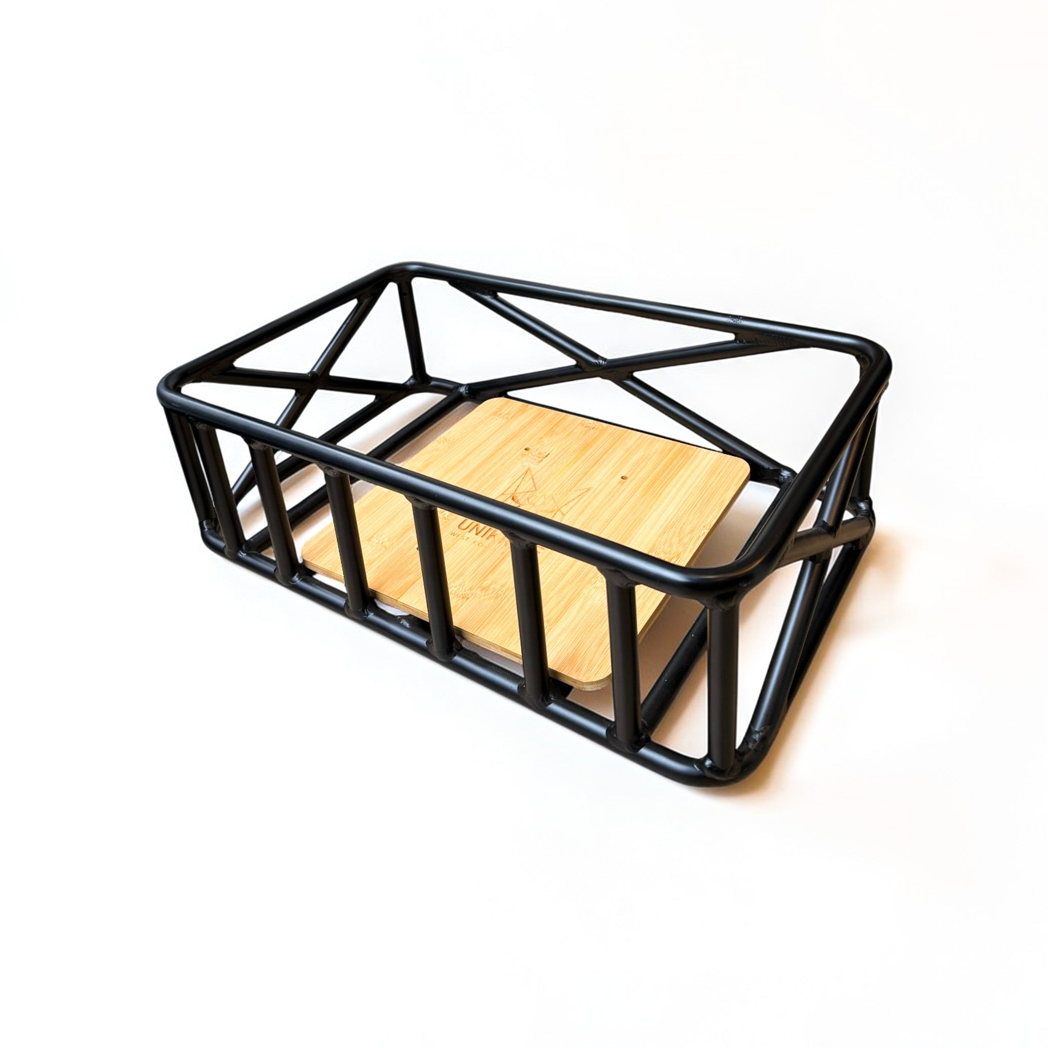 Panier de transport rectangle ouvert compatible Fatstreet Unikride vue latérale