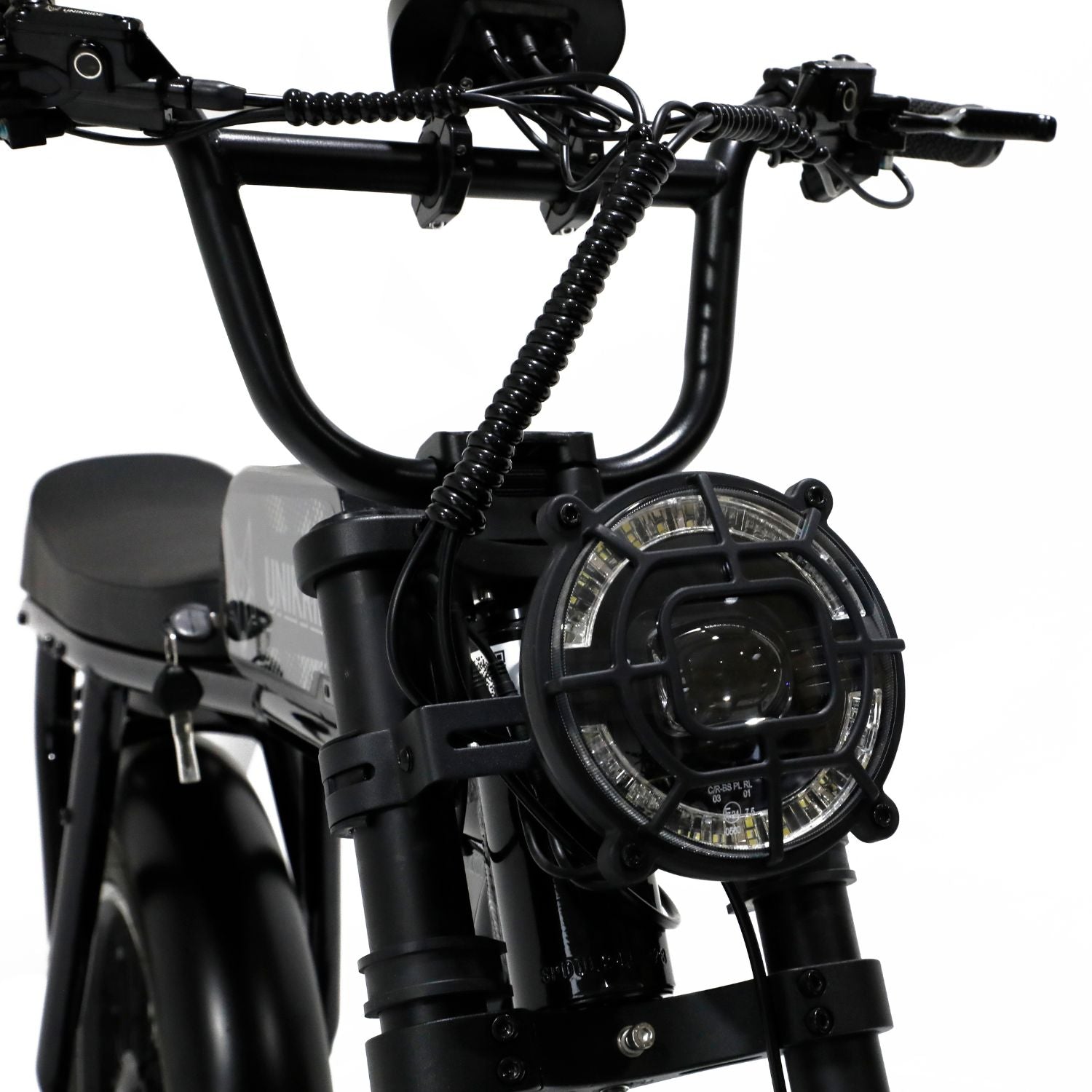 Phare LED avant du fatbike électrique 2 places City XS pour conduite de nuit